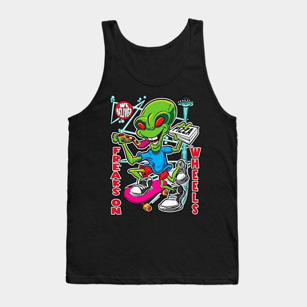 Freaks On Wheels Tank Top by eShirtLabs